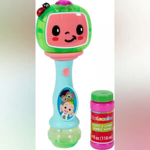 Cocomelon Light and Sound Musical Bubble Wand Includes Bubble Solution‎ NIP